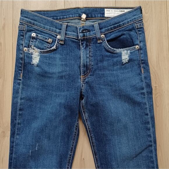 Rag & Bone Cate Mid-Rise Skinny Jeans La Paz Wash 27W - Picture 6 of 13